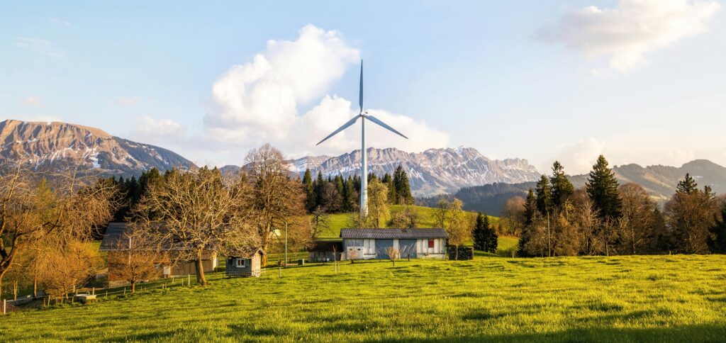 Regierungsrat Neukom präsentiert seine Windkraftpläne.