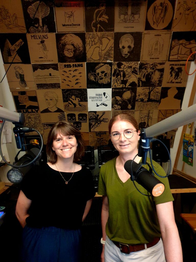 Die ehemalige Trainerin der FCW Frauen kam vor ihrem Besuch auf der Schützi noch im Stadtfilterstudio vorbei.